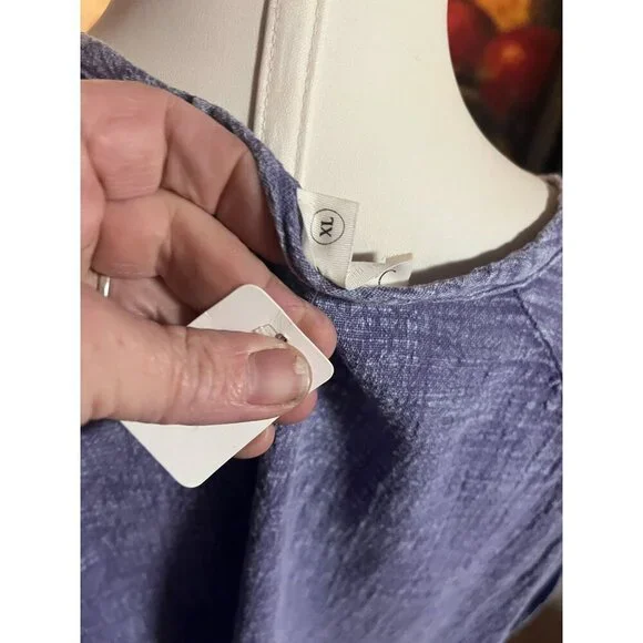 nwt PURPLE JESS AND JANE DOLMAN SLEEVE TUNIC W POCKETS GAUZE FABRIC XLARGE - Picture 6 of 9